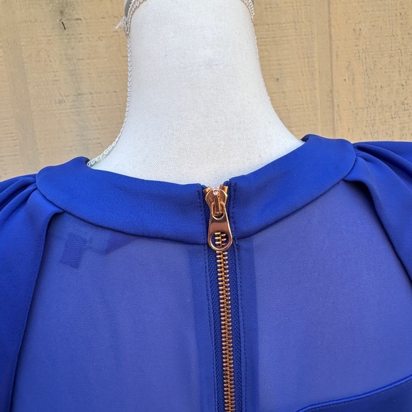 Ted Baker London Kipp Royal Blue Mini Dress - Picture 7 of 14